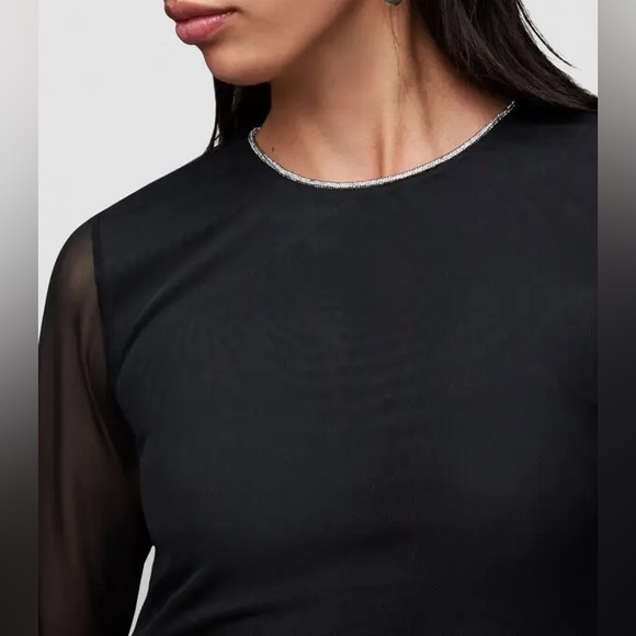 NWOT All Saints Embellished Nora Midi Dress Size2  $132 - Picture 7 of 8